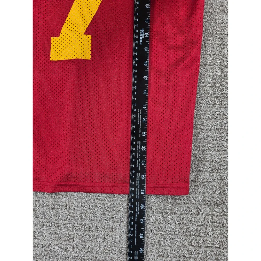 Nike USC Trojans Youth Football Jersey‎ Red Yellow Size Medium 12-14 #7